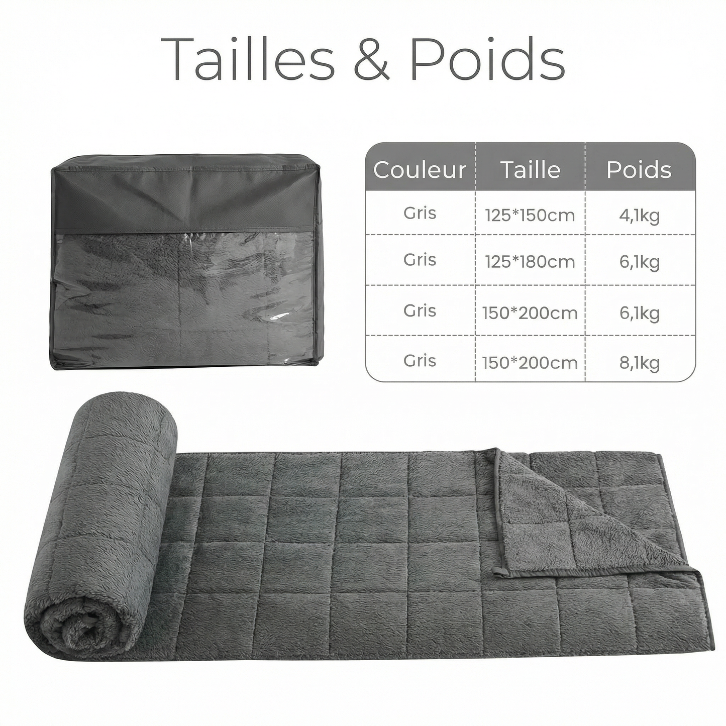 Couverture Lestée Adulte │ Premium